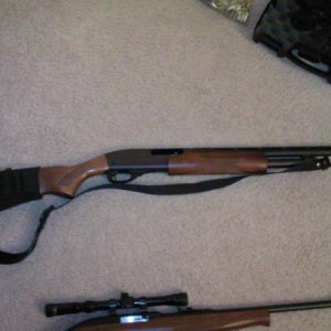 20 gauge remington 870 with 18.5 inch barrel, traded at a gun show