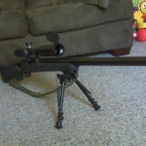 Remington 700 .308 24 inch barrel, 10x Super Sniper Scope by SWFA with side focus, heavy bull barrel custom by hart barrels with recessed crown, also 