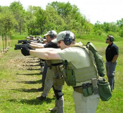 shooting the G17+M3 at Magpul Dynamic Carbine 1, May 2009